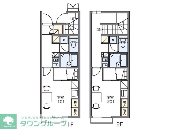 レオパレス丹荘 34244の物件間取画像